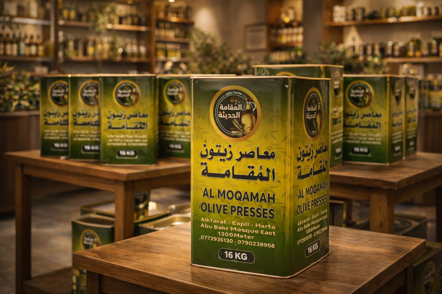 Olive oil tin